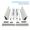 D-type Multbox-High Drawer System with Round Railing set