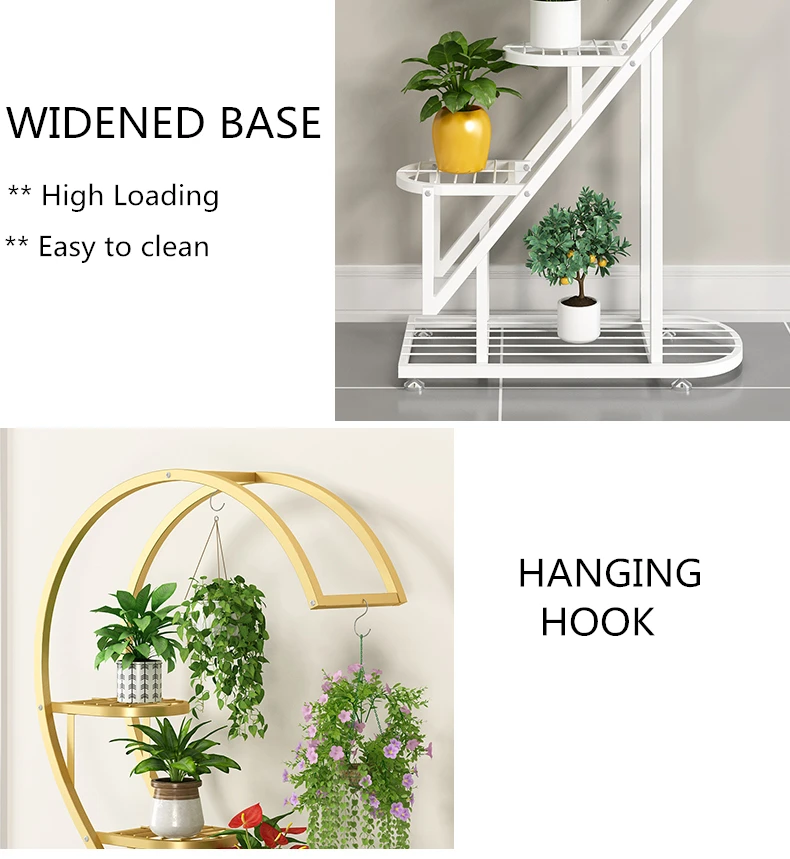 Plant Stands Support De Plante Outdoor Wooden Hang Plant Pot Stands Set
