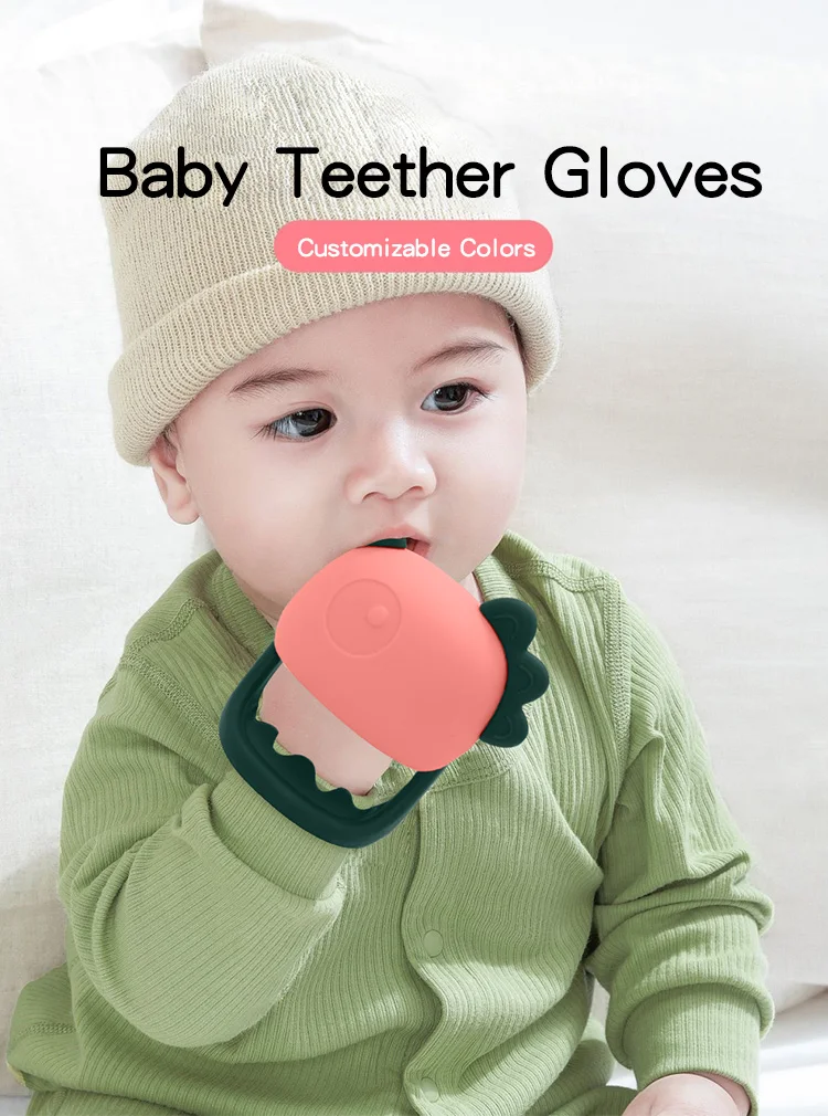 New Colors Custom Logo Baby Teether Toy Silicone Teethers For Baby