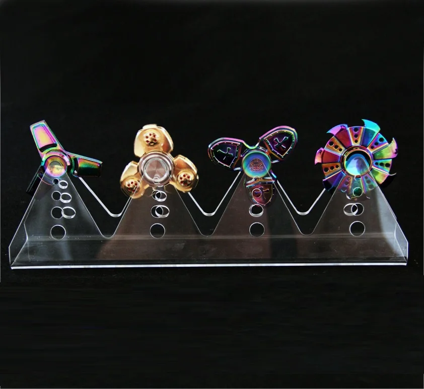 Hand Spinner Display Stand Gyroscope Fidger Spinner Top Bracket Acrylic ...