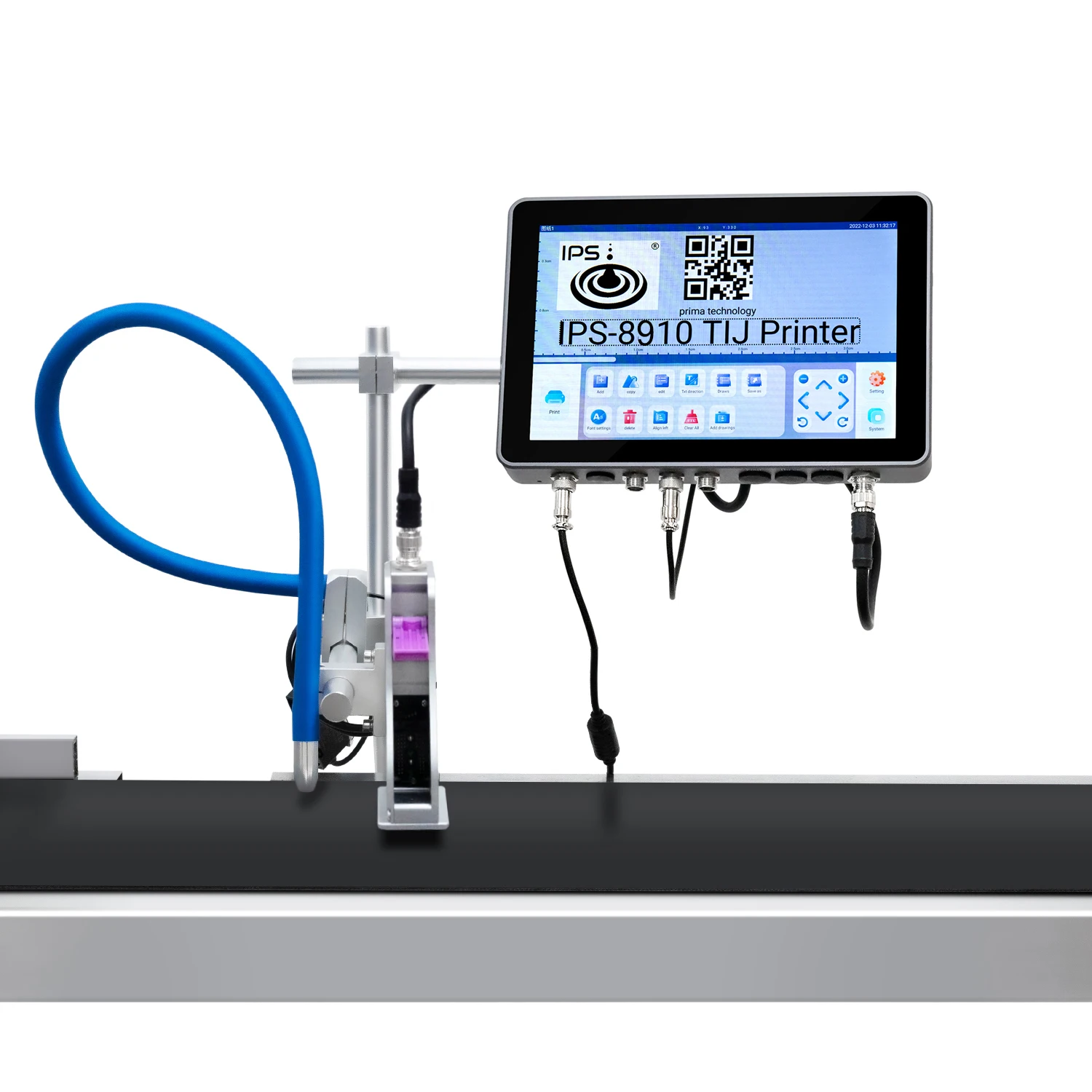 Industrial Thermal Inkjet Printers 10 Inch Screen Carton