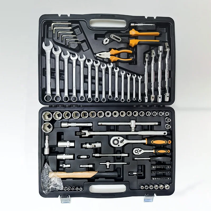 2022hot Selling Multi Function Allen Wrench Set Car Tool Kit Set Box Hex Socket Screw Ratchet Wrench Set All Color 3 Years