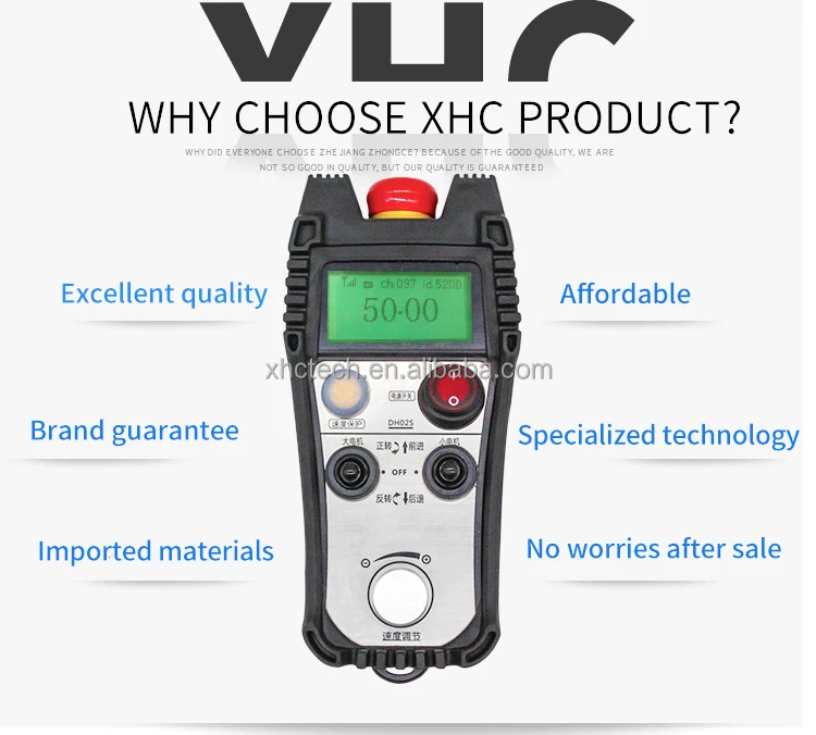 IP67 Waterproof Smart Industrial Spare Part Machining Control Part 433mhz Remote for Concrete Cutting Logistics Lifting
