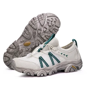 Wholesale Outdoor Mountaineering Shoes Men and Women Waterproof Mesh Breathable Sports Anti-slip Hiking Shoes