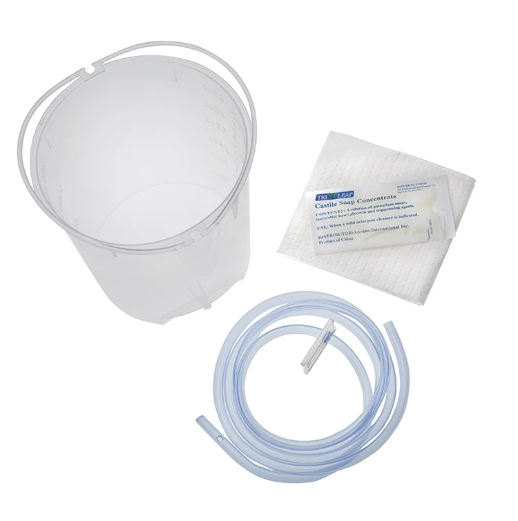 Enema Bucket Kit AMSINO CE/ISO Medical PVC Disposable Enema Kit Enema Bag