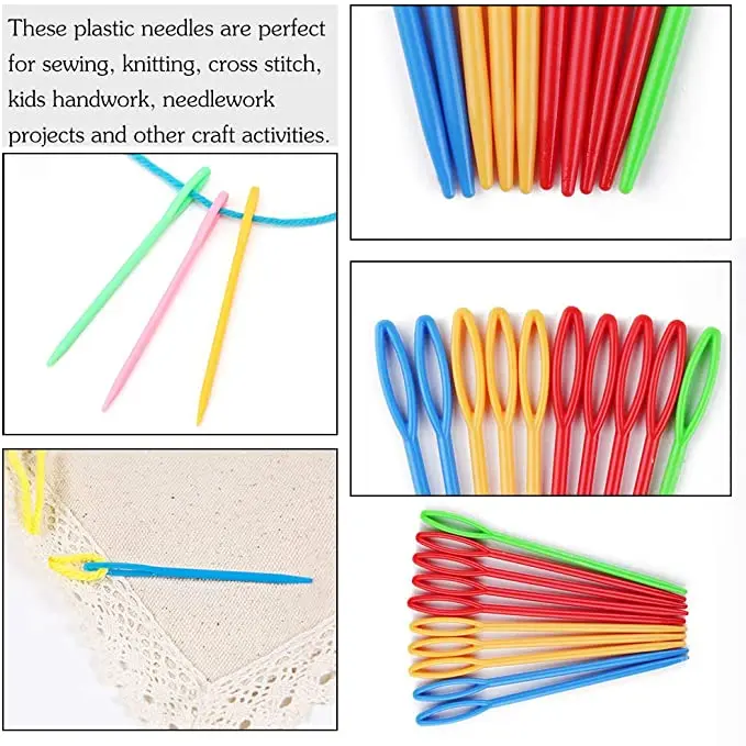 Colorful Plastic Sewing Needles Sewing Yarn Needles Safety Plastic Lacing  Needles For Crafts - Buy Colorful Plastic Sewing Needles Sewing Yarn Needles  Safety Plastic Lacing Needles For Crafts Product on