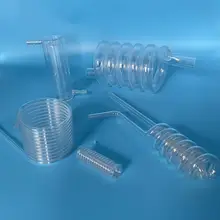 Customized Heat resistance helix pipe Coil Tube Transparent Quartz Glass Spiral Tube Quartz Tube