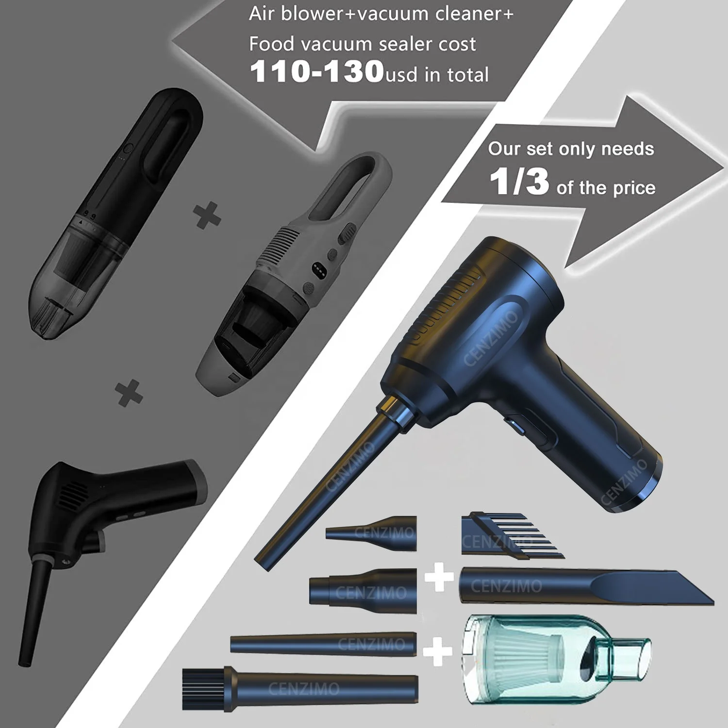 Перезаряжаемый беспроводной портативный пылесос мини-пылесос для автомобиля воздуходувка электрический