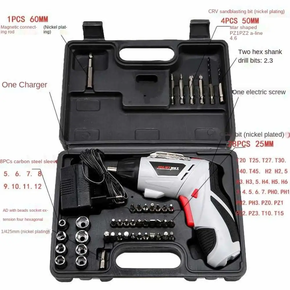 Cordless Drill Electric Screwdriver Rechargeable Small Hand Drill