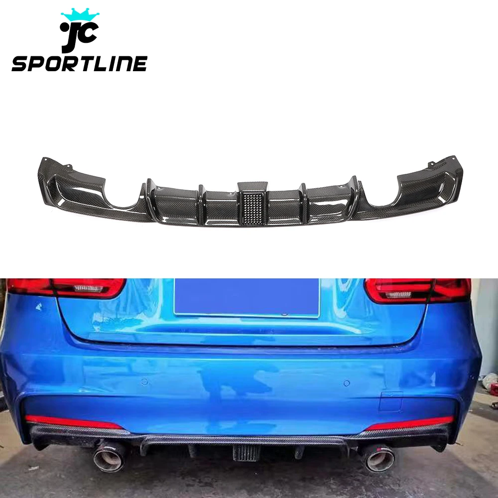 Carbon Fiber F30 Rear Lip With Brake Light For Bmw F30 F31 318i 3i 328i 330i M Sport 13 18 Buy F30 Rear Lip F30 Carbon Rear Lip Rear Lip For Bmw F30 Product