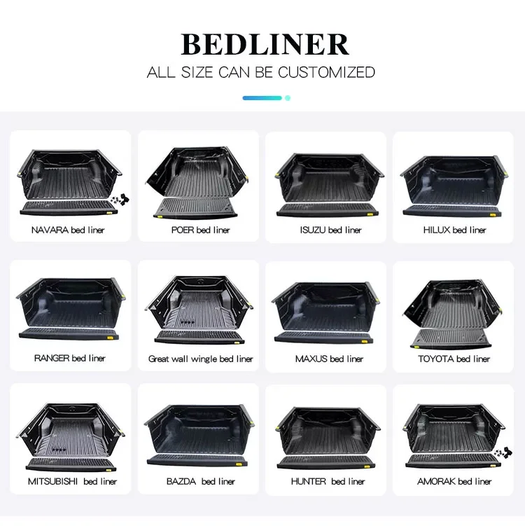2023 Bd Insyte Autoguard Body Kit Pickup Trunk Bed Liners For Maxus T60