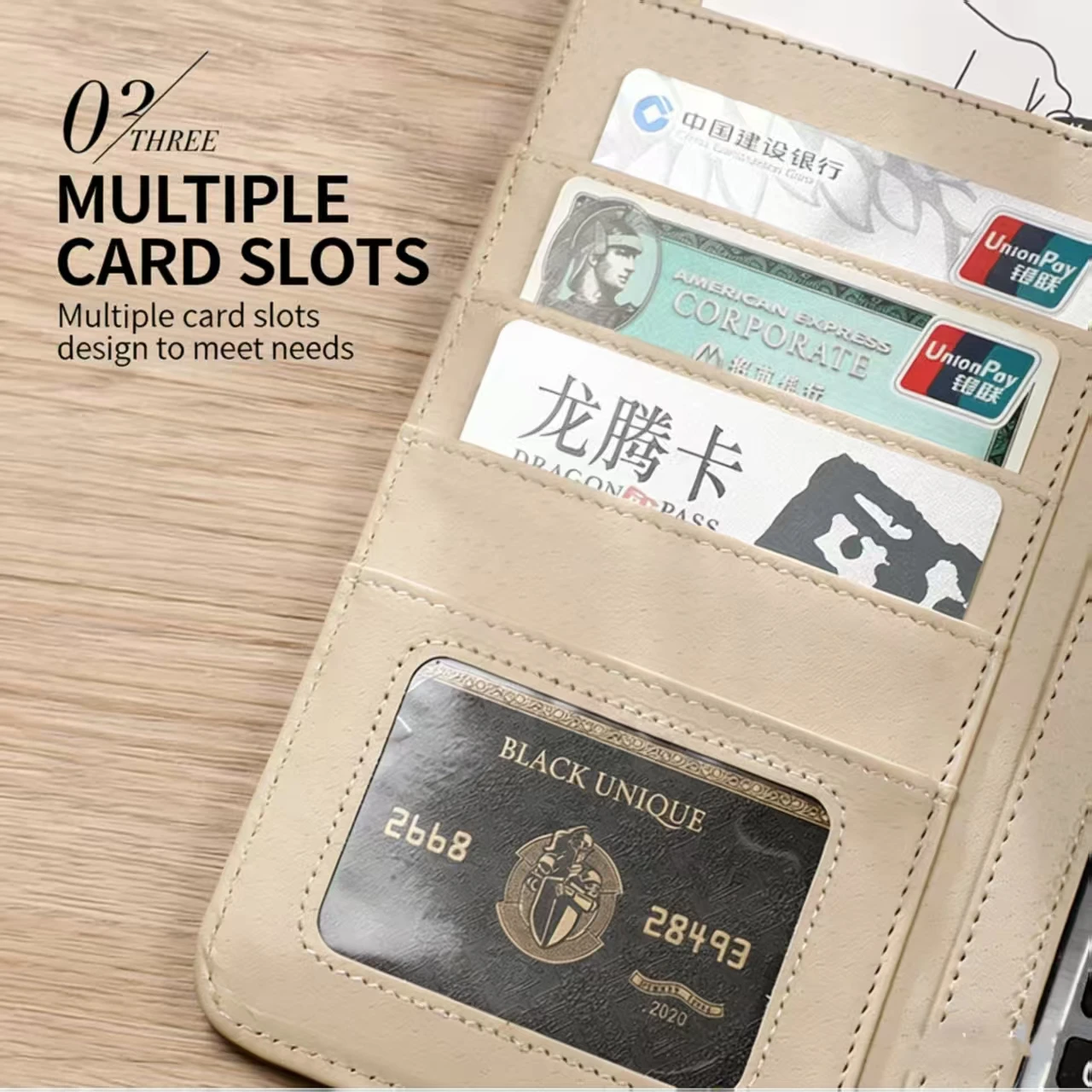 Multi-functional A4 Leather Business Office Document Pouch Contract Note Folder Customized preview 5