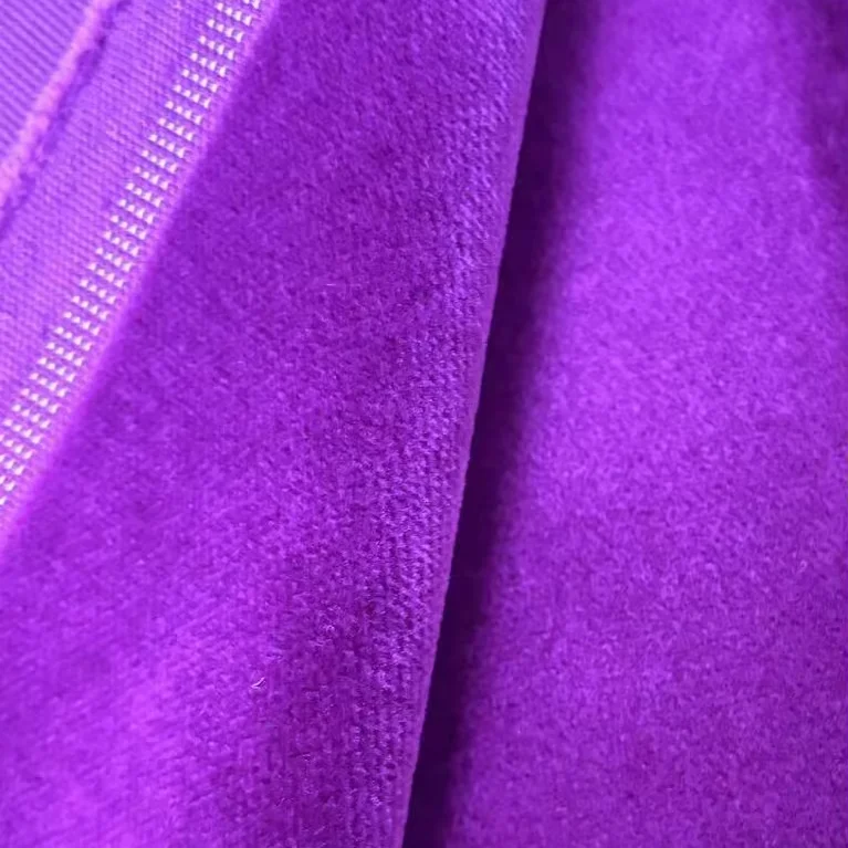 Textile Factory Direct 310gsm 100%Cotton Velvet Fabric for Girls and Boys Wedding Dress Algeria Royal Velvet Frame Packing