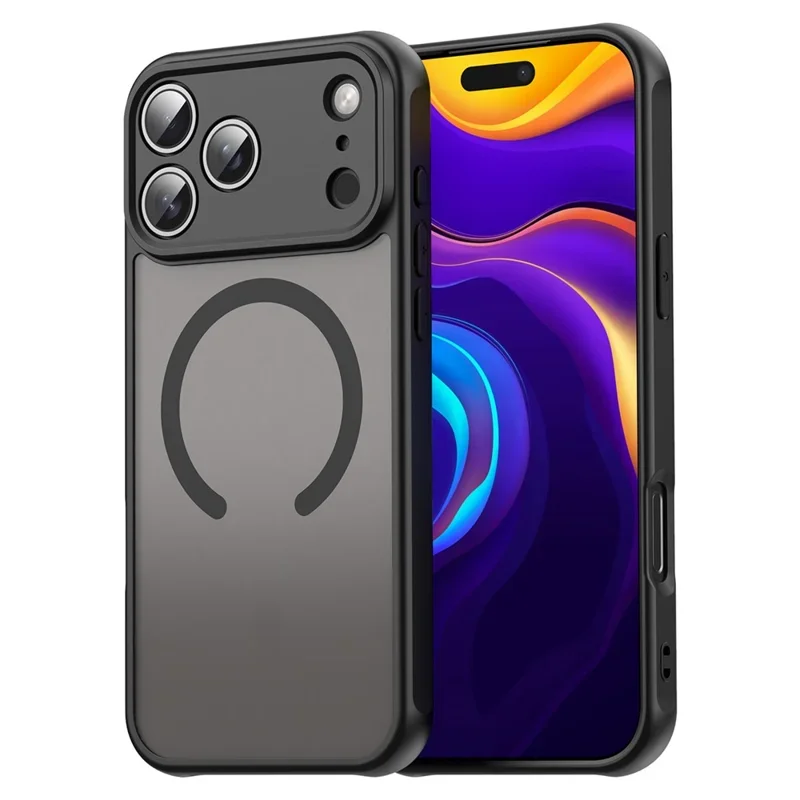 Coque de téléphone Laudtec en TPU + PC, finition tactile, compatible design personnalisé, housse pour iPhone 17 Pro Max noir
