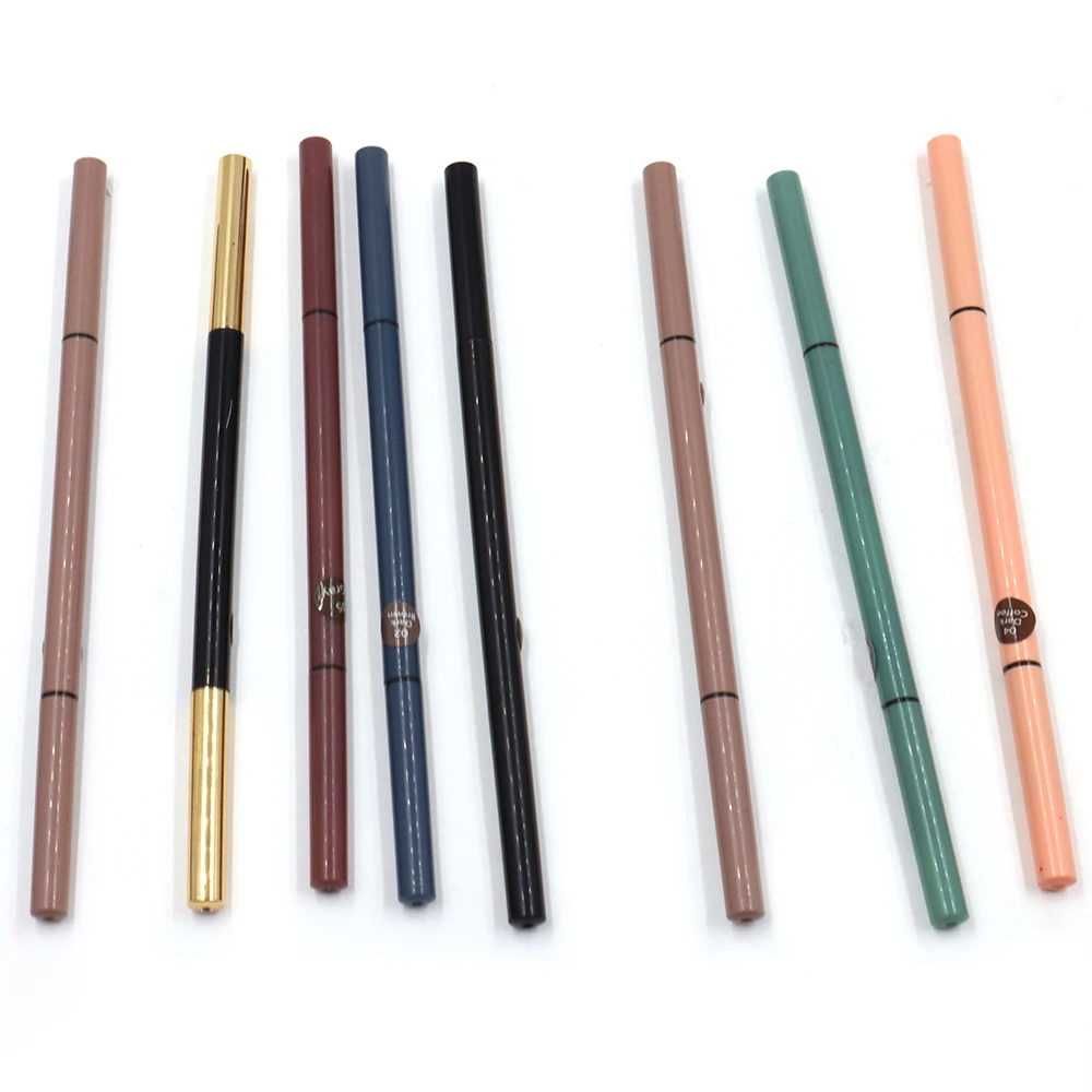 Custom Logo Vegan Colored Eye Brow Pen Makeup Private Label Eyebrow Pencil With Brush factory