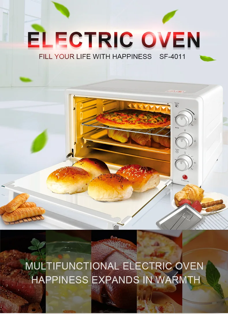 Sonifer-horno Eléctrico Multifunción Para El Hogar,Horno De Gran Potencia  De 20l,Sf-4011 - Buy Horno Eléctrico Comercial Equipo De Panadería Sandwich  Maker Tostadora,Horno De Pan Parrilla Eléctrica Fabricante,Nuevo Comercial  Digital Multifunción De 