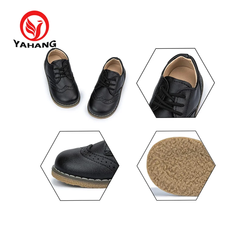 Child Sizes Shoes Boy Girl Unisex Formal Dress Leather Shoes Moccasin Custom Luxury Style Supplier