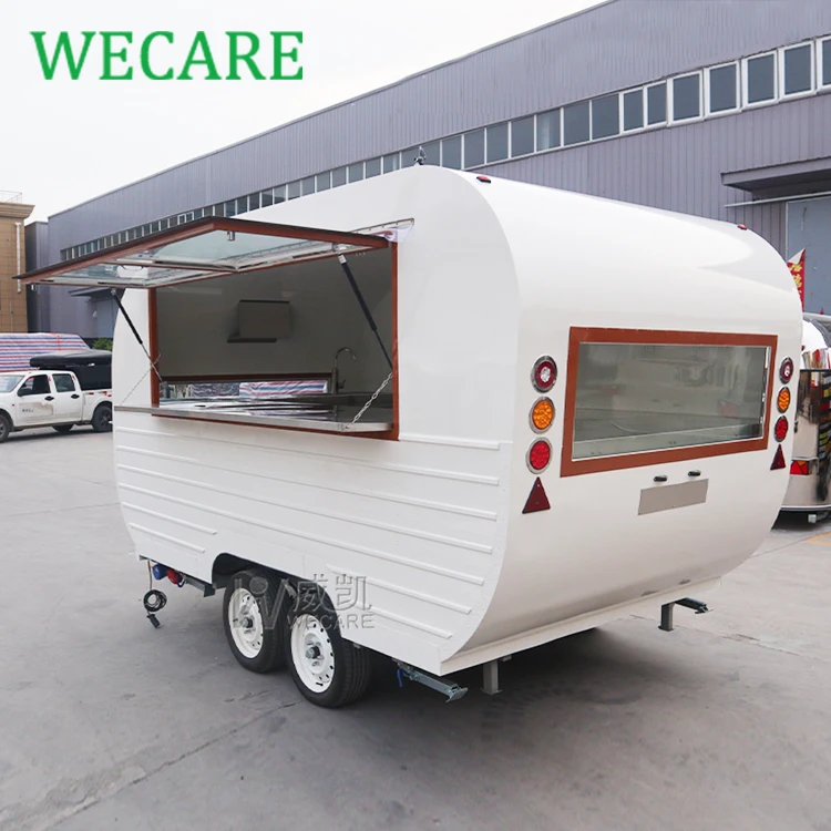 Wecare Remorque Foodtruck Mobile Catering Coffee Ice Cream Fast Food Cart Trailer Fully Equipped Mobile Bar Beer Truck for Event