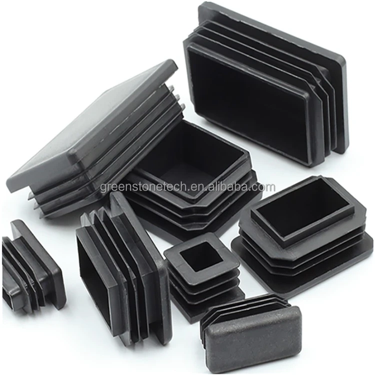 1inch 25mm 1x1 25x25 Round Square Plastic Pp Pe Black Tube Pipe Plug