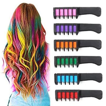 Khy Hot Sale Magic Hair Set 12 Colors Dye For Party Wholesale Brush 