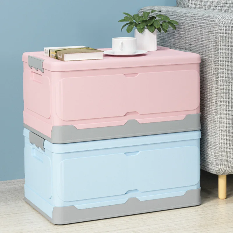 Choice Fun Classic Style Aluminum-PP Plastic Foldable Book Storage Box Rectangle Shape with Injection Technics Home Student Use