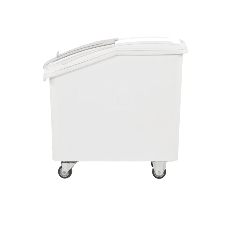 Ib79 81l Mobile Flour Storage Dispenser With Caster Buy Flour Storage