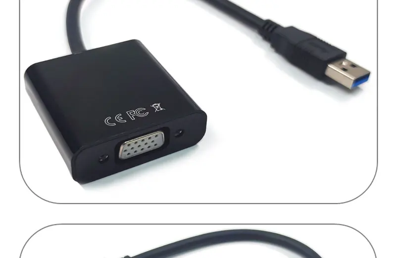 Usb To Vga Video Graphics Adapter Card For Multiple Displays Up To