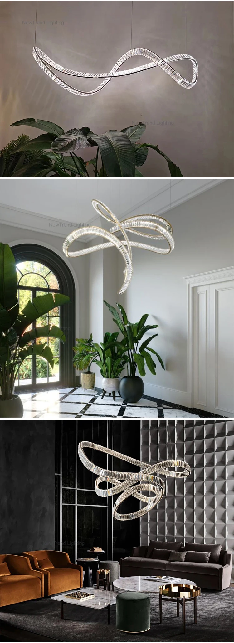 cpl 114 luxury style residential decoration hotel lobby villa modern crystal chandelier lamp -2