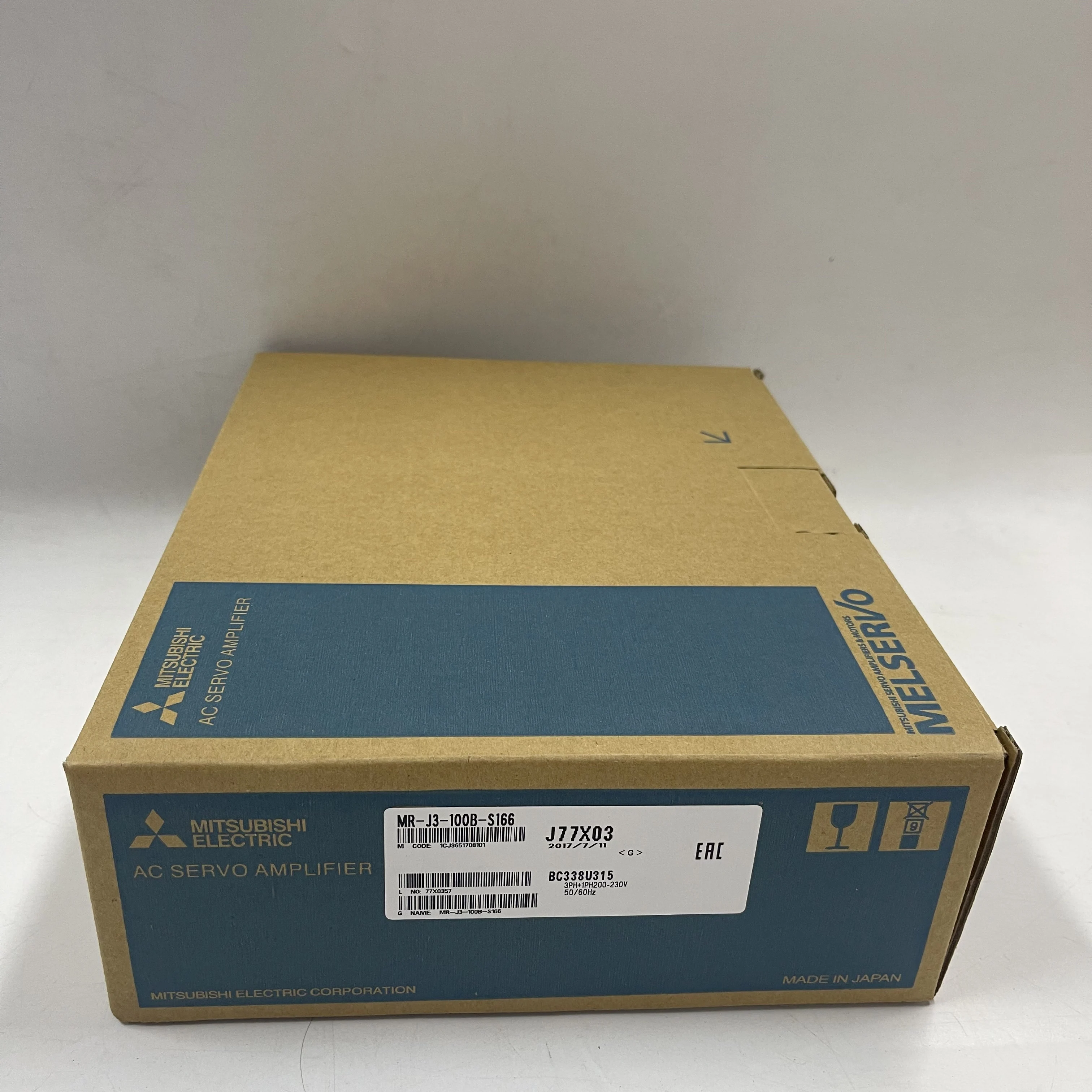 Mitsubishi AC Servo Amplifier MR-J3-100B-S166