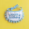 Blue glitter bib