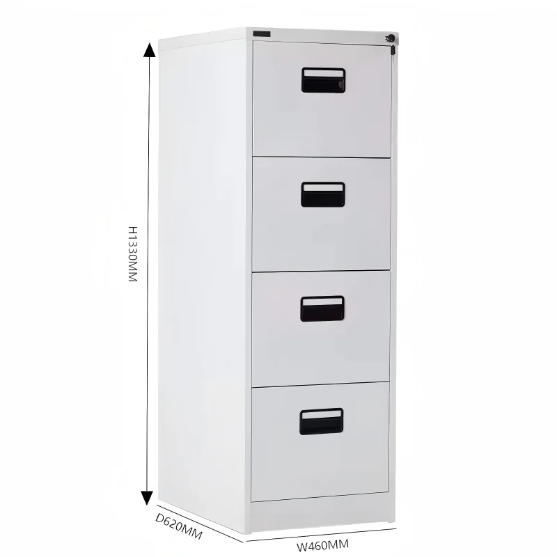 Metal File Cabinet Office 4 Drawer Lateral Storage Steel Filing Cabinet with Safety bar Lock