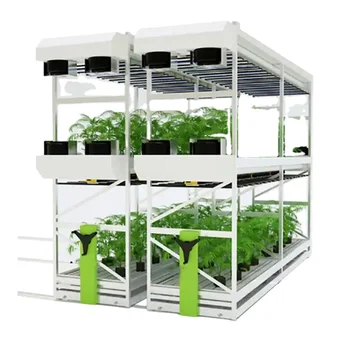 Vertical Tillage Equipment Rolling Mobile Shelving Greenhouse Hydroponic Growing Table