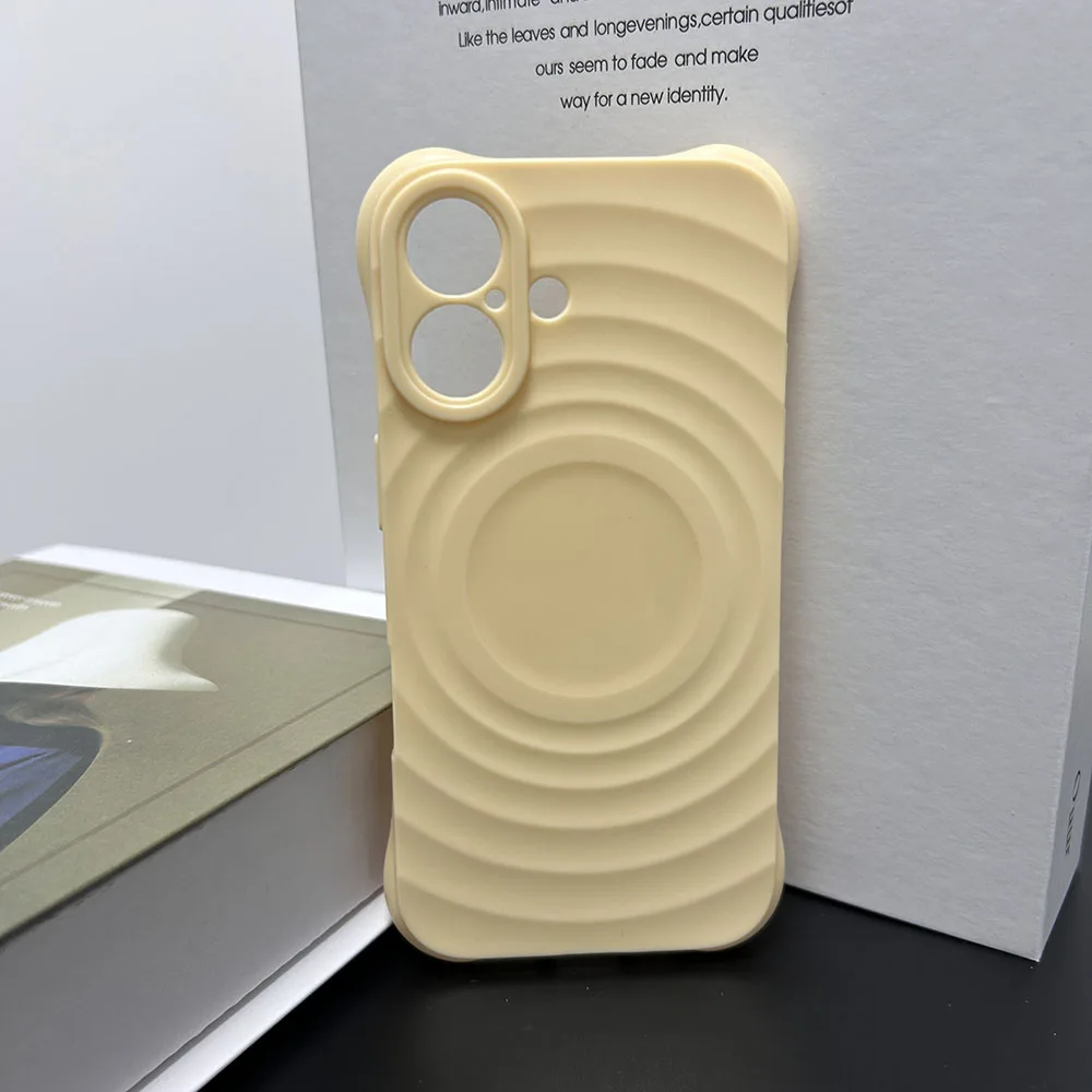 Tpu Phone Case For Iphone 16 Pro Max Plus Simple Cases Candy Color Cover Water Ripple Circle Mobile Sjk513 Laudtec manufacture