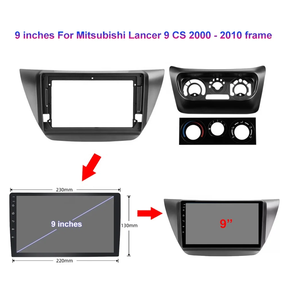For Jmance 9 Inch 8 Core Android 11 Car for DVD Player DSP GPS RGB Compatible Mitsubishi Lancer 9 CS 2000-2010 Frame 4G Android
