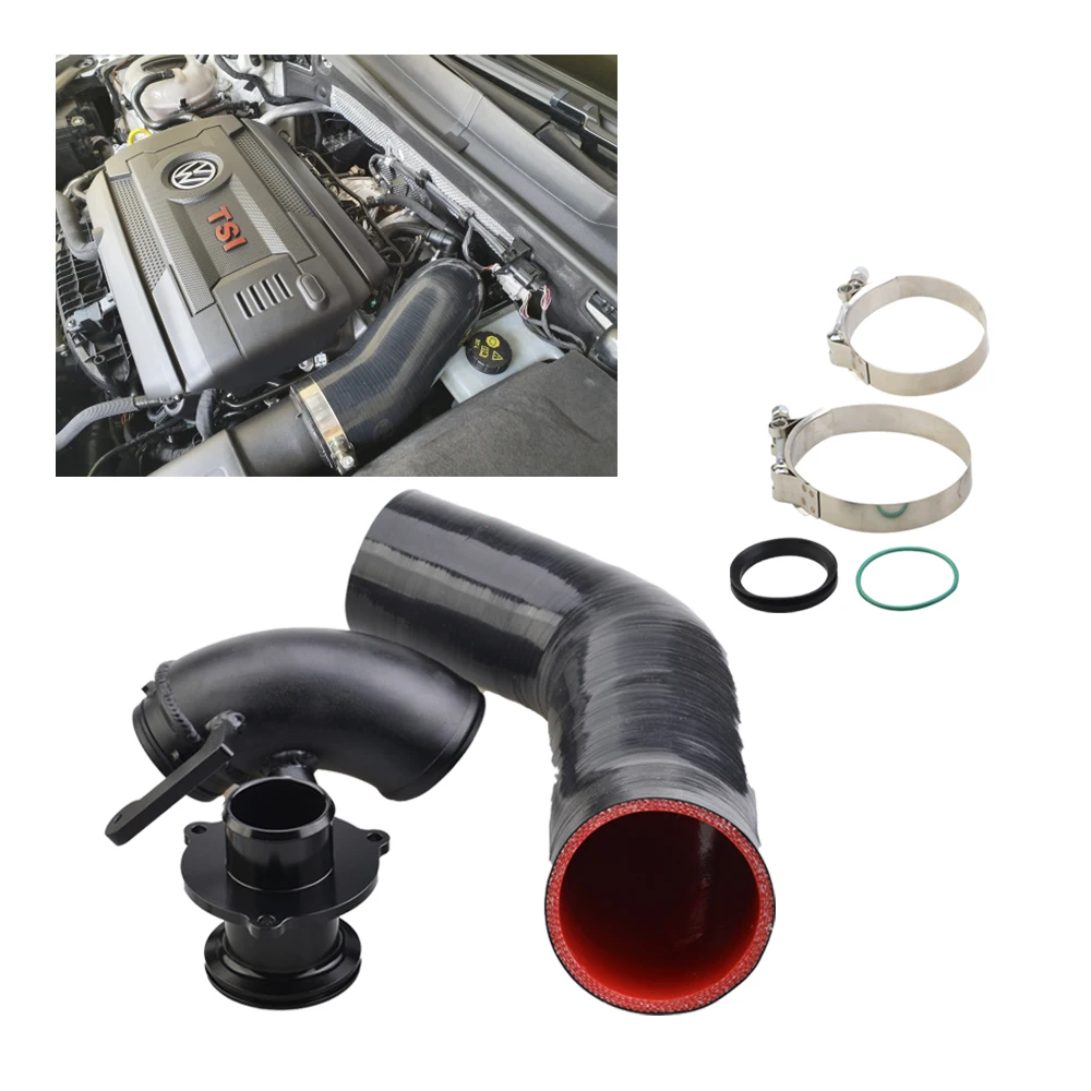 Silicone Intake Hose Pipe Turbo Inlet Elbow Muffler Delete for VW Golf MK7 R Audi 2015 With V8 MK3 A3 S3 TT EA888 3gen Engine
