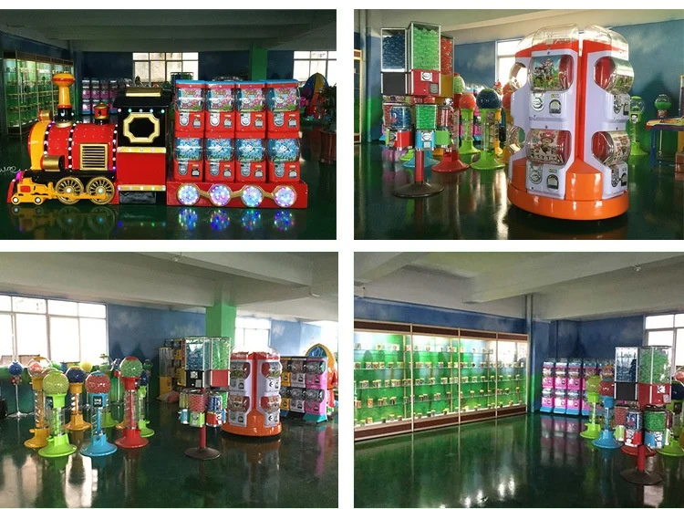 Manufacturer's Fully Automatic Single-Layer for Gashapon Coin-Operated Games 1-Year English Plastic Vending Machine for Children