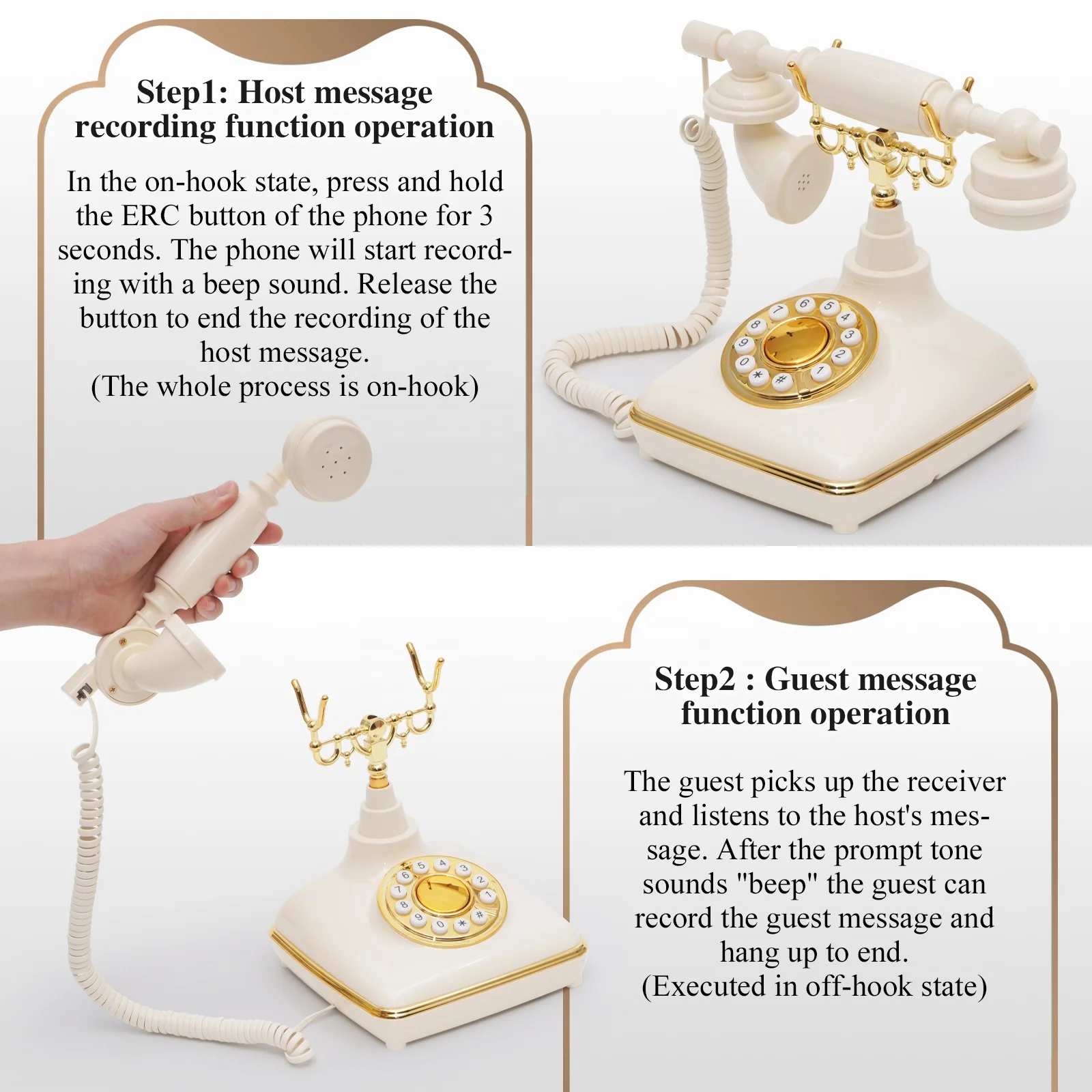 UKBW Audio Guest Book Wedding Phone, Audio GuestBook, Phone GuestBook