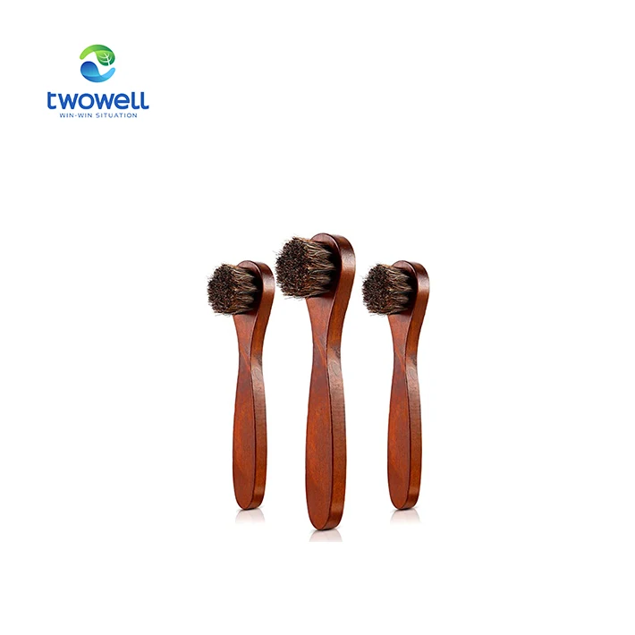 Лидер продаж набор кистей для полировки обуви сухой кисти черная ручка высокое качество индивидуальный