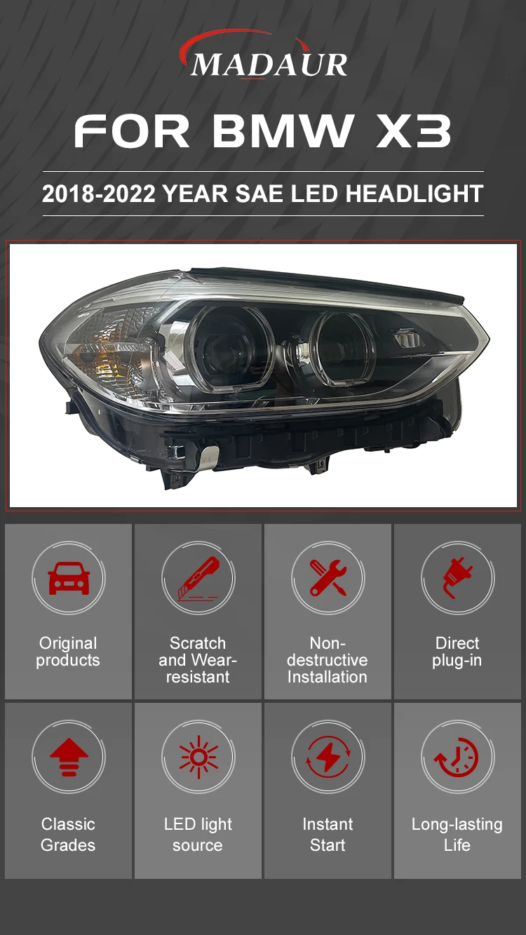 Original Version Headlights Factory Car Auto Front Headlight For Bmw X3