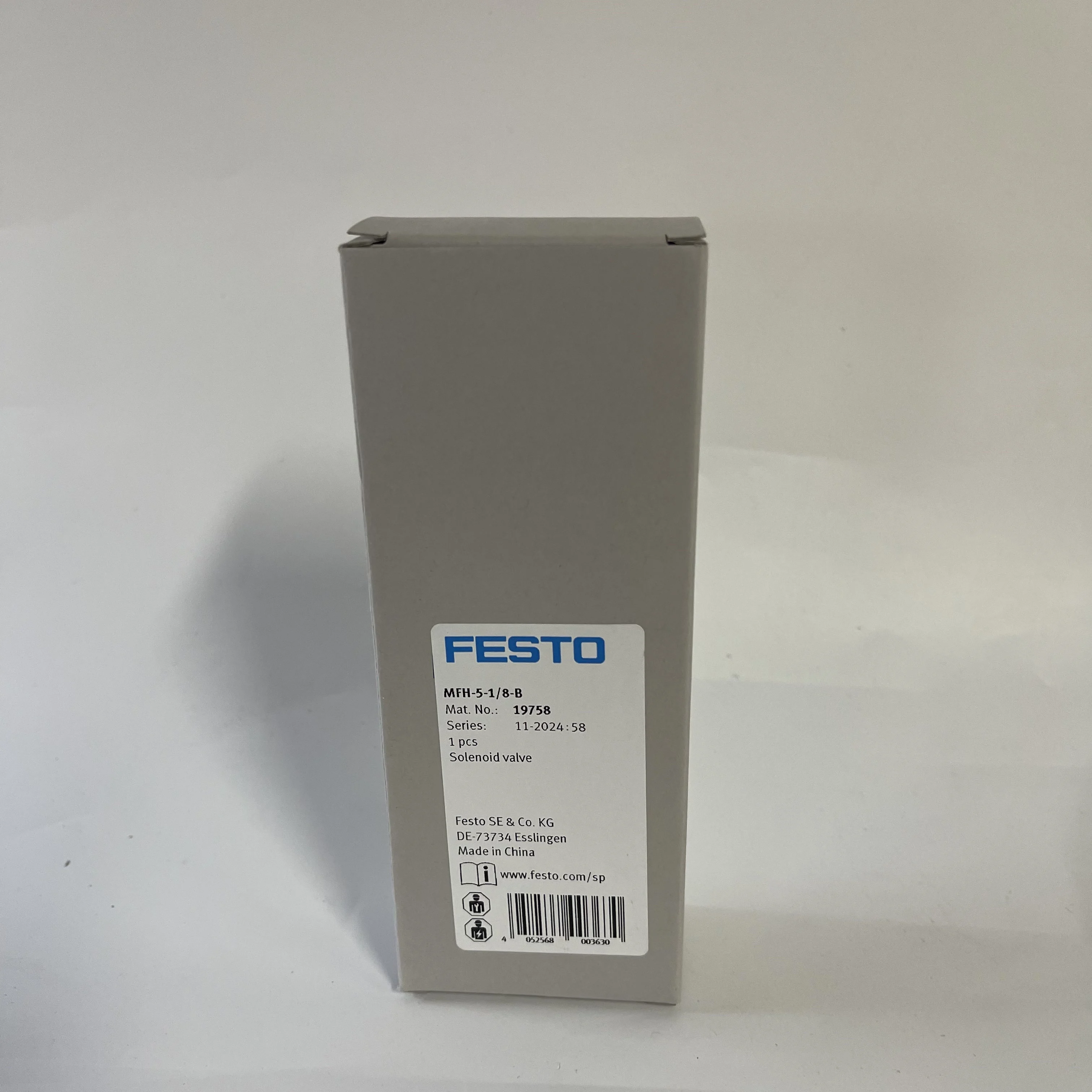 FESTO Solenoid Valve MFH-5-1/8-B 19758