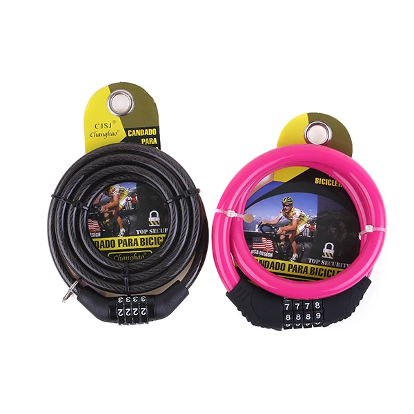 
 CH-202, продажа по оптовым ценам; Принт 4 цифровой кабель замок для велосипеда велосипедный кодовый замок для велосипеда  