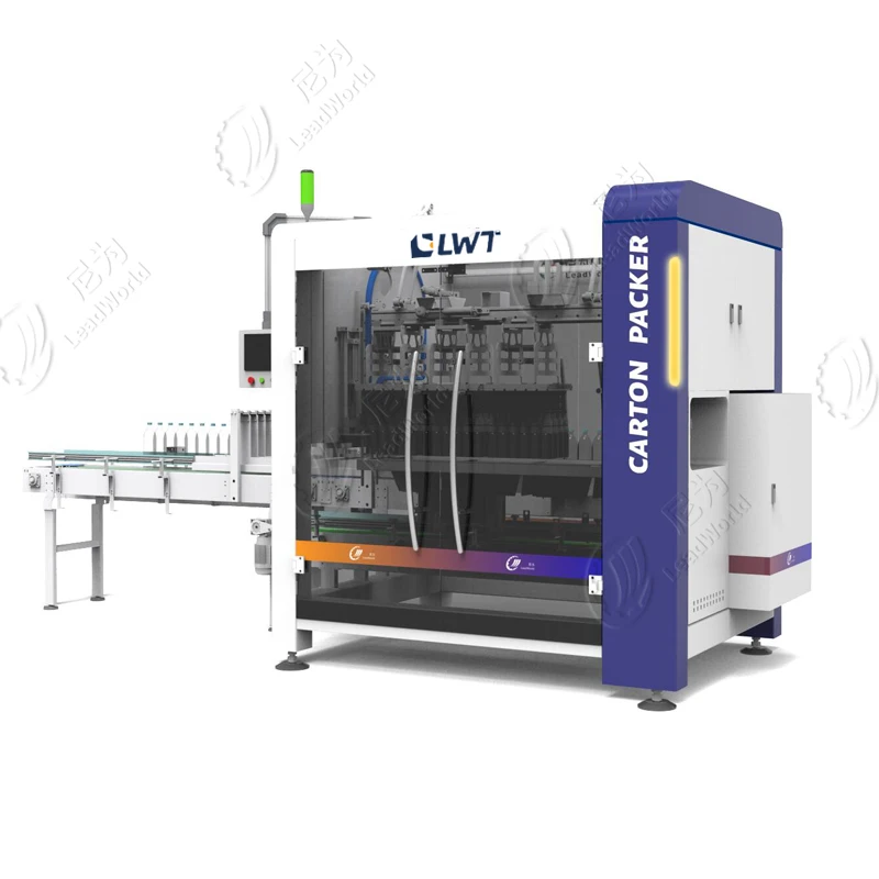High Speed Automatic Carton Case Packer Packing Machine for Pet Bottle Can