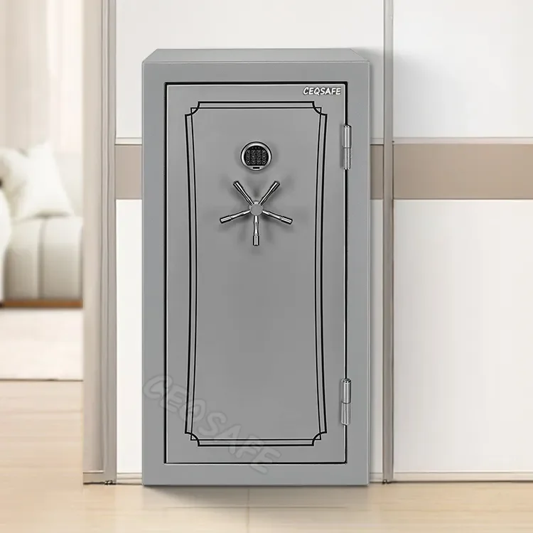 CEQSAFE American High Security Fireproof Metal Big Long Home Gun Safe Deposit Box details