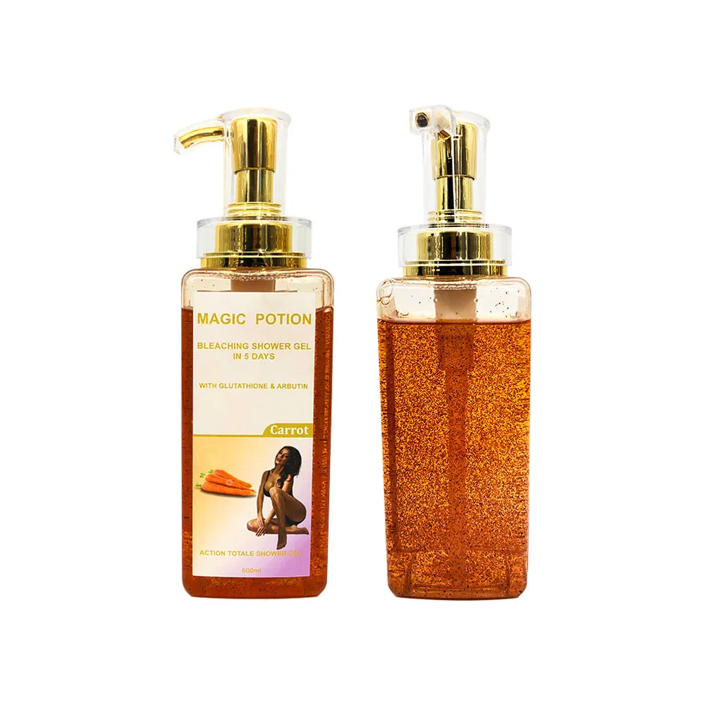 OEM Private Label Magical Potion Gentle Exfoliating and Silk Ultra Moisturizing Body Wash Relax and Relief Shower Gel Scrub