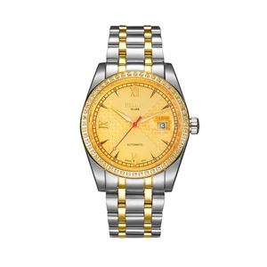 Classic Royal Elegance 22mm Mechanical Watch High Quality Stainless Steel Case Water-Resistant Feature Business Style Pointer