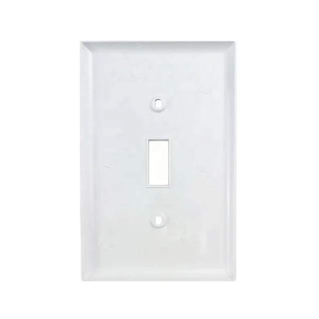 Newest Style 1 gang outlet plate cover plastic toggle switch wall plate cover