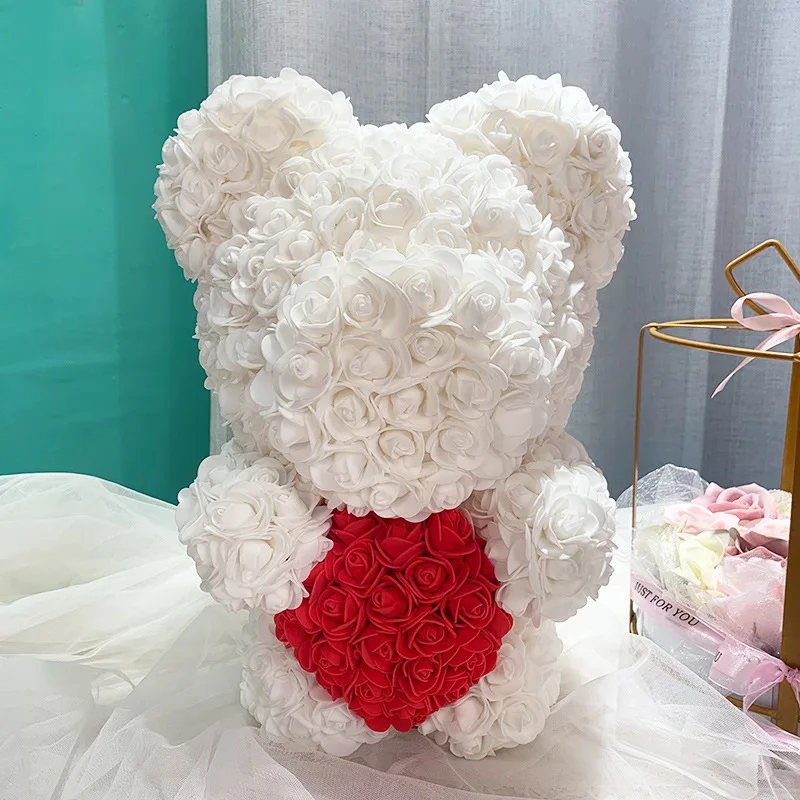 Top Seller Giant Teddy Bear 40cm Big Foam Rose Bear Artificial PE
