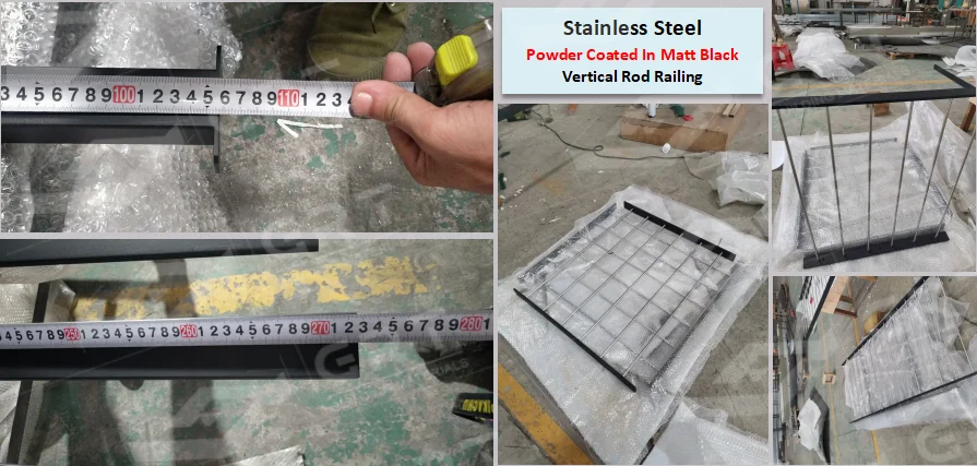 North American Horizontal Rod Railing Staircase Handrail Metal Deck ...