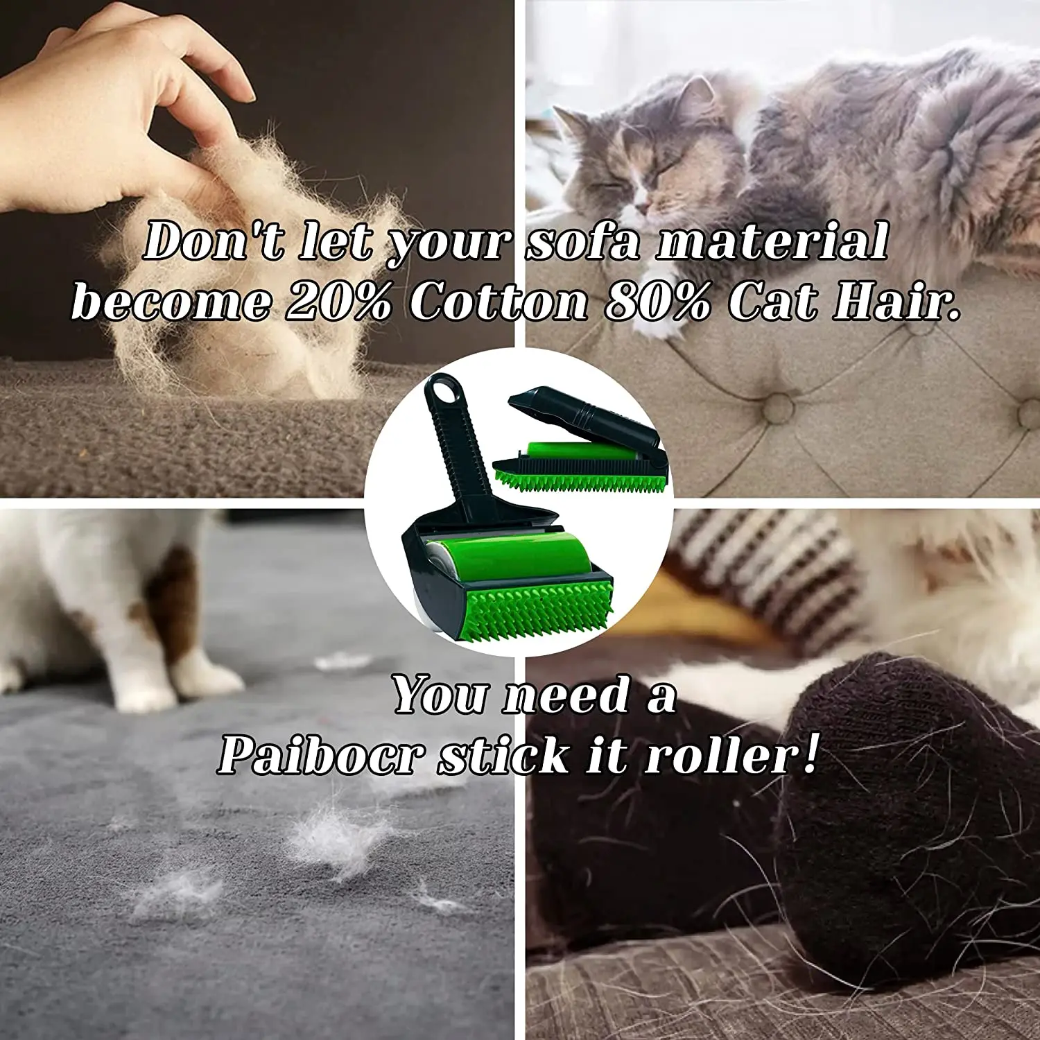 Reusable Washable Dog Pet Hair Remover Stick It Roller For Pet Hairs