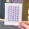 Purple (paper-plastic bag) - sequin stars 40 pieces/piece